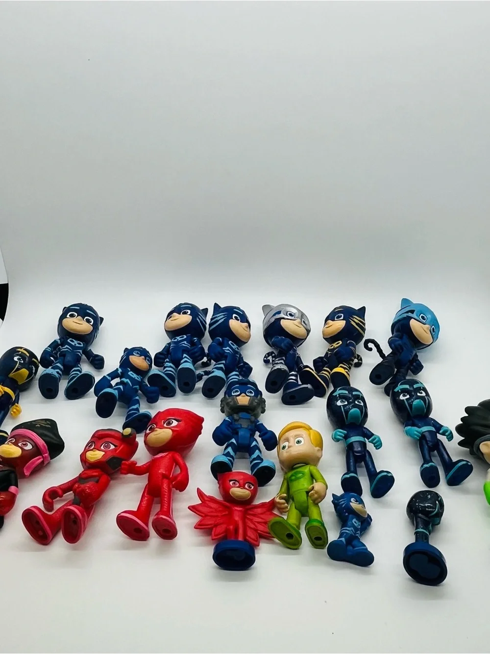 Hasbro Just Play PJ Masks Catboy Owlette Romeo Lot of 19 Action Figures Toys